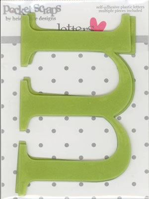 Heidi Grace - Daydreamer - Plastic Alpha Stickers m - 2/pk  (sold in 3's)